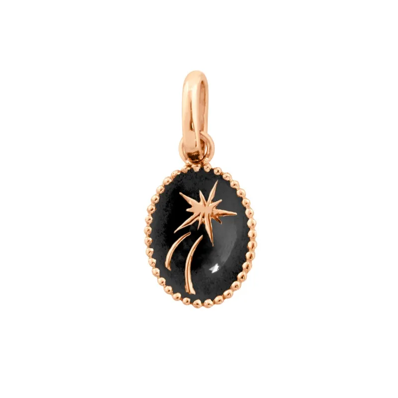 Shooting Star Pendant, Black, Rose Gold made by Gigi Clozeau