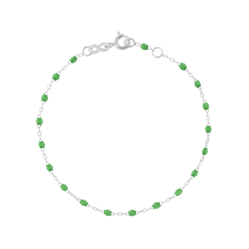 Classic Gigi Green bracelet, White Gold, 5.9" made by Gigi Clozeau