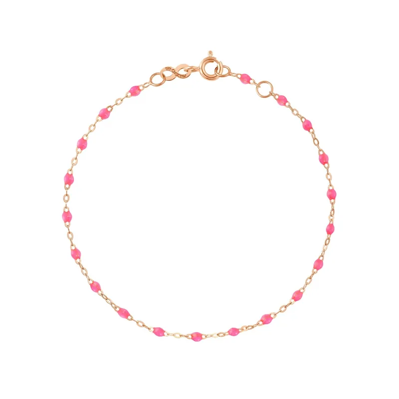 Classic Gigi Pink bracelet, Rose Gold, 5.9" made by Gigi Clozeau