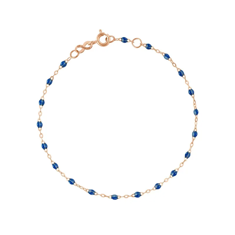 Classic Gigi Sapphire bracelet, Rose Gold, 5.9" made by Gigi Clozeau