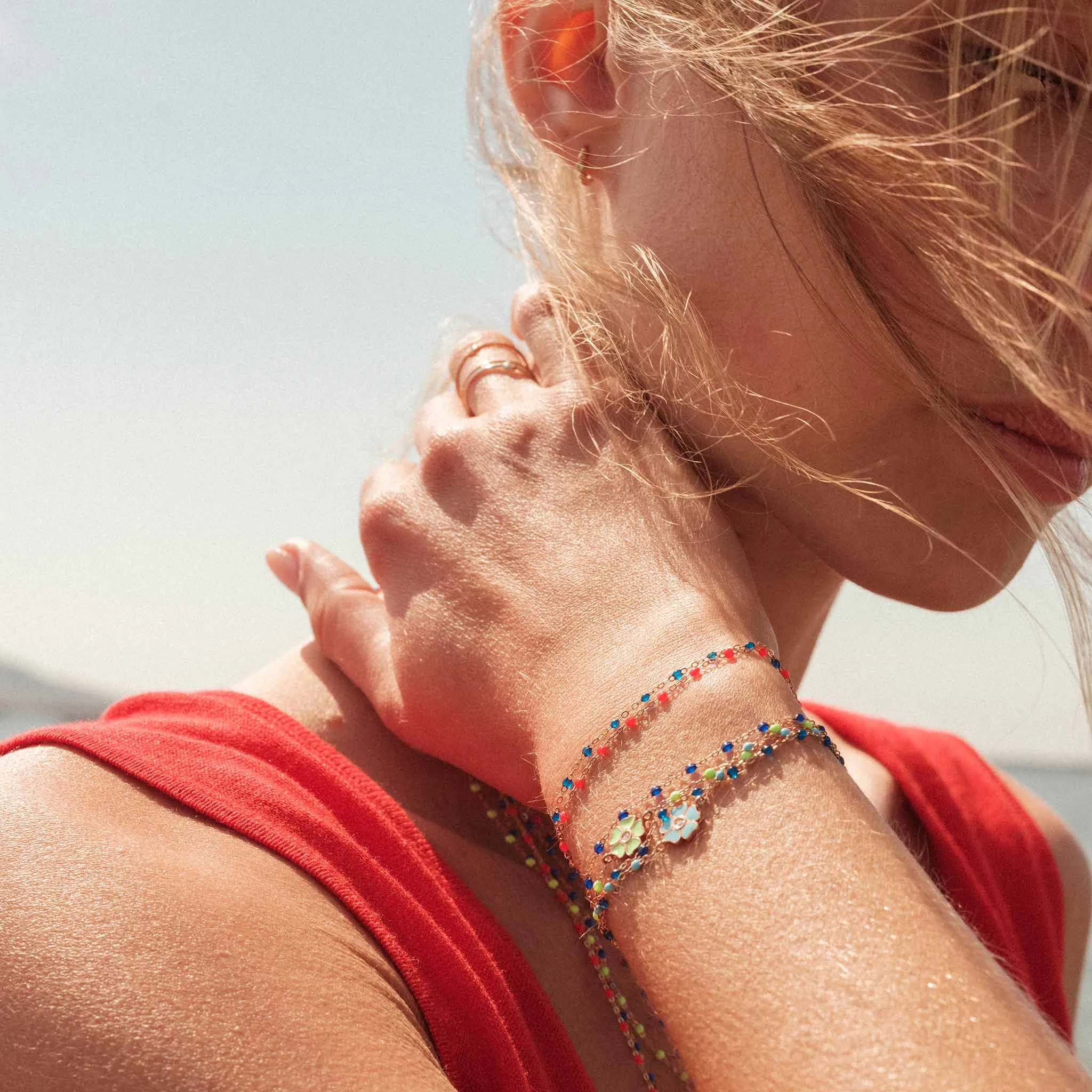 Classic Gigi Sapphire bracelet, Yellow Gold, 5.9" sold by Gigi Clozeau product image thumbnail 3