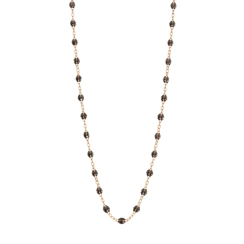 Classic Gigi Quartz Necklace, Rose Gold, 19.7" made by Gigi Clozeau
