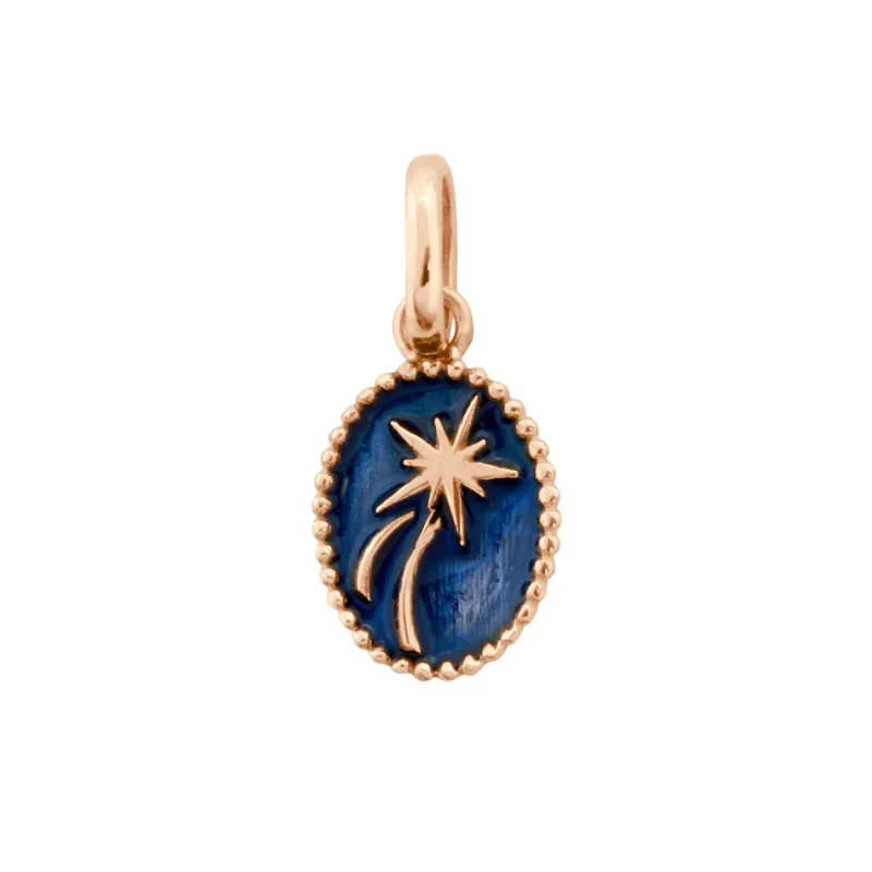 Shooting Star Pendant, Lapis, Rose Gold made by Gigi Clozeau