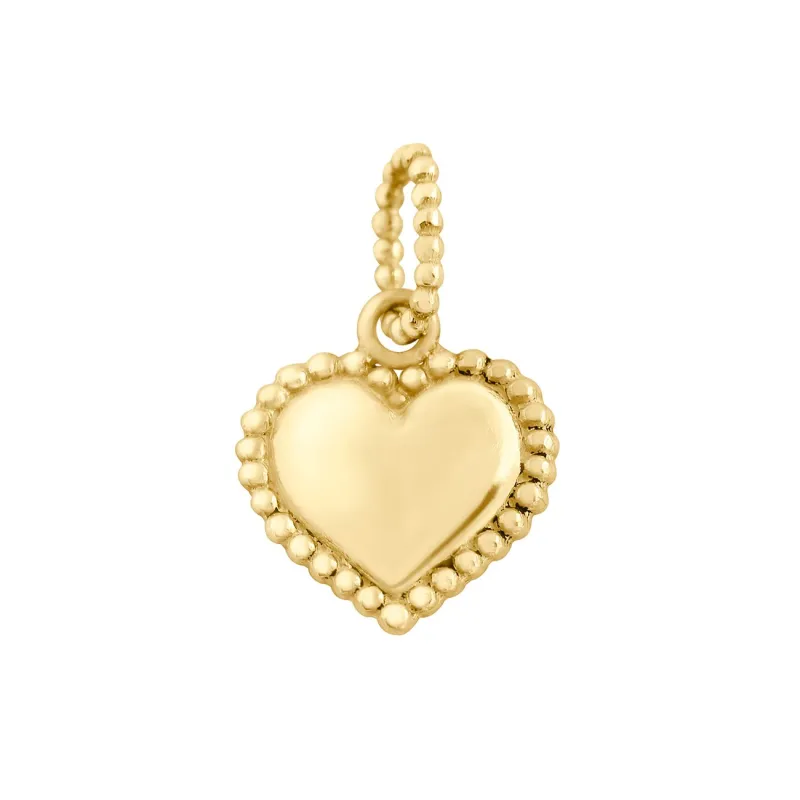 Lucky Heart pendant, Yellow Gold made by Gigi Clozeau