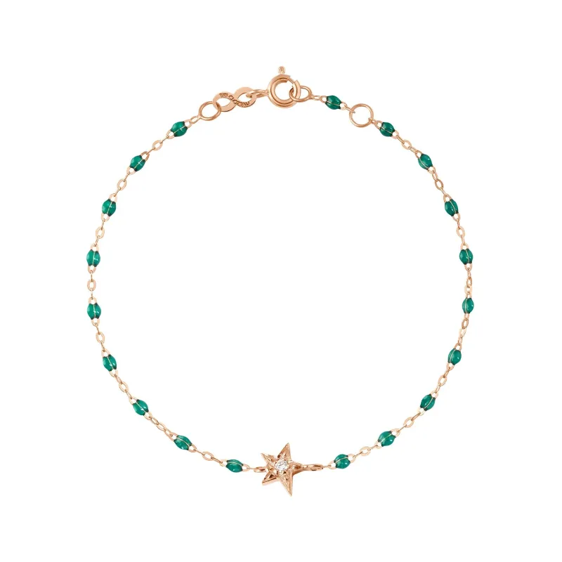 Star Classic Gigi Emerald diamond bracelet, Rose Gold, 6.7" made by Gigi Clozeau