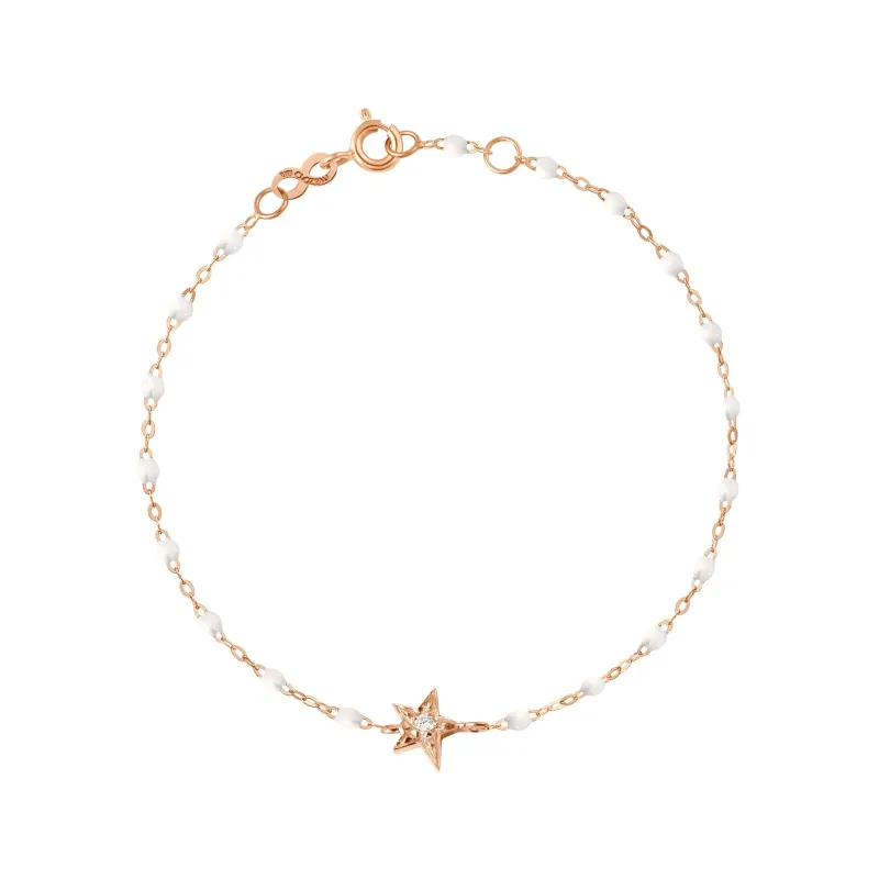Star Classic Gigi White diamond bracelet, Rose Gold, 6.7" made by Gigi Clozeau