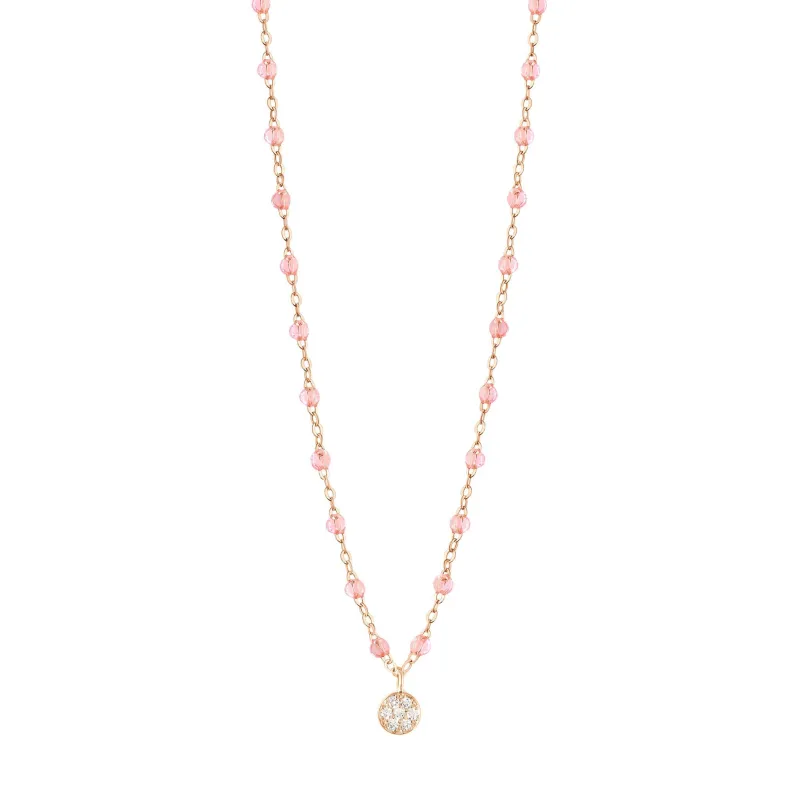Puce Classic Gigi Rosée diamond necklace, Rose Gold, 16.5" made by Gigi Clozeau