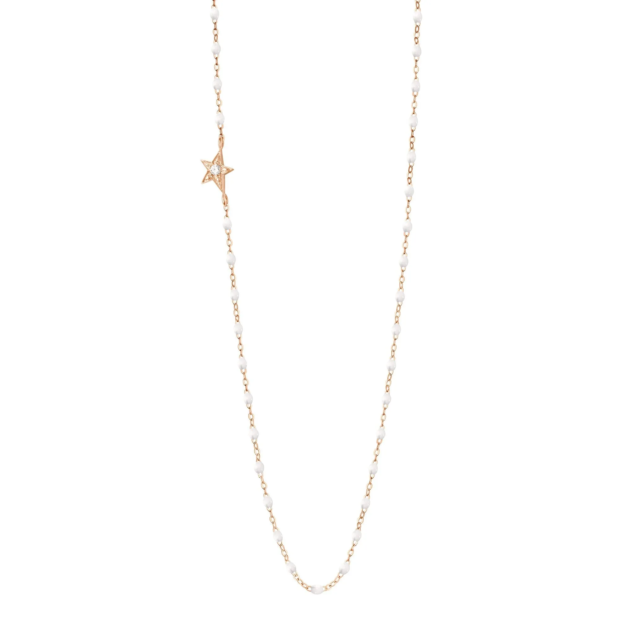 Star Classic Gigi White diamond necklace, Rose Gold, 16.5" sold by Gigi Clozeau