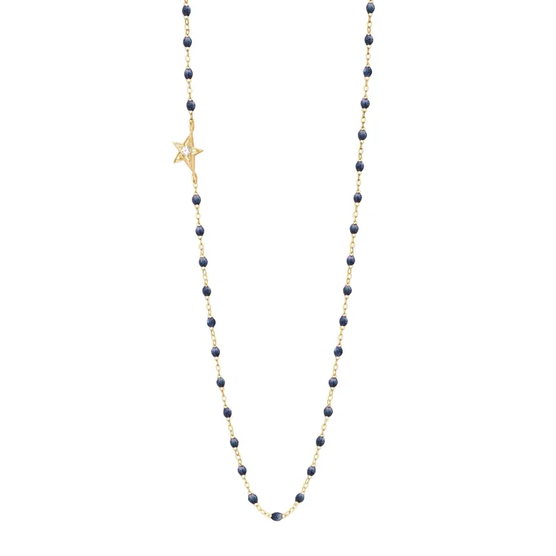 Star Classic Gigi Midnight diamond necklace, Yellow Gold, 16.5" made by Gigi Clozeau