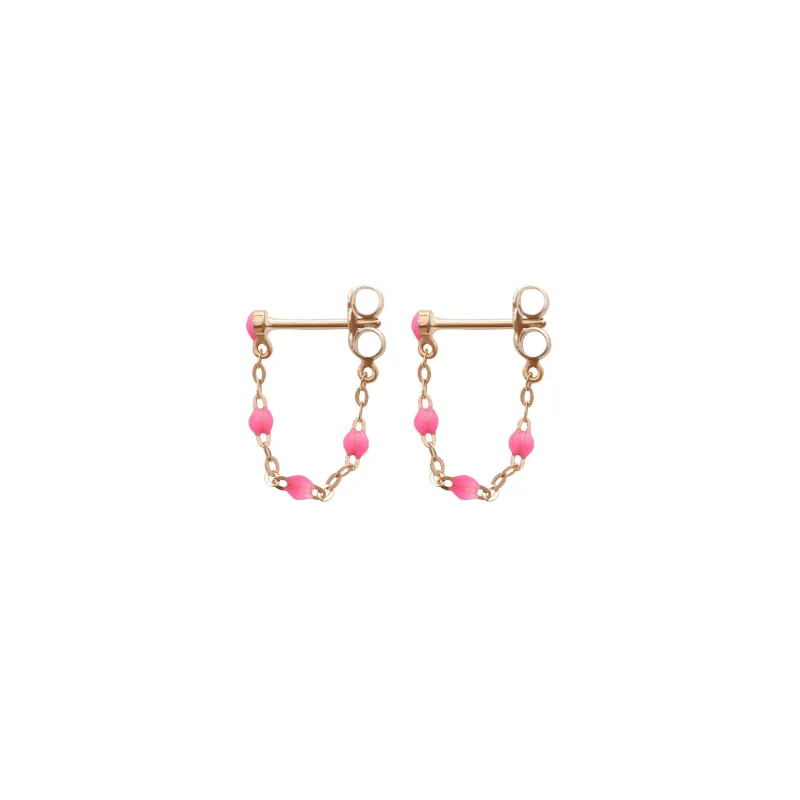 Classic Gigi Pink earrings, Rose Gold made by Gigi Clozeau
