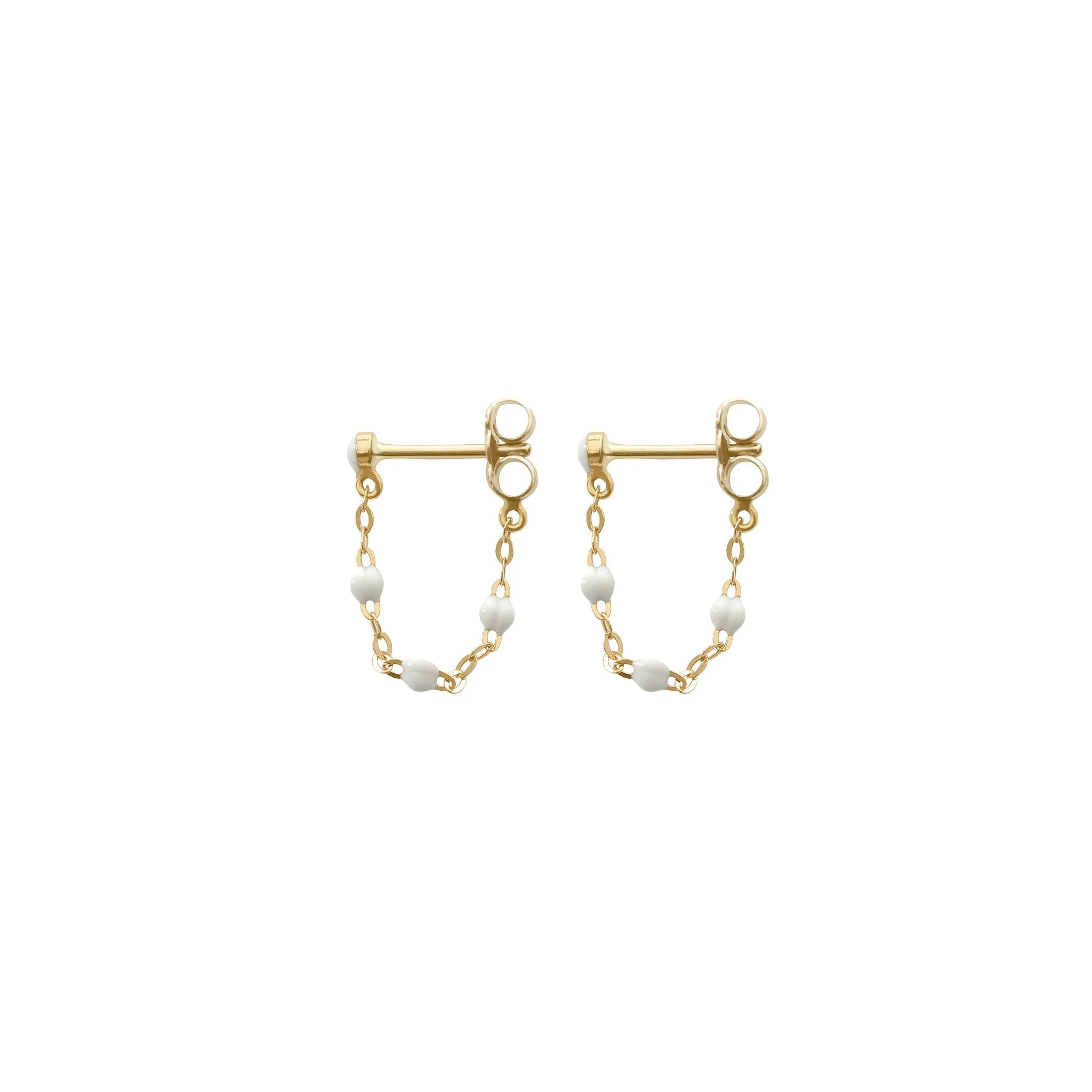 Classic Gigi White earrings, Yellow Gold sold by Gigi Clozeau