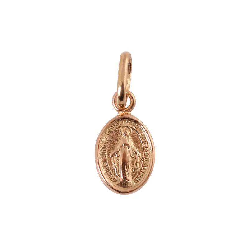 Petite Madone, Rose Gold pendant made by Gigi Clozeau