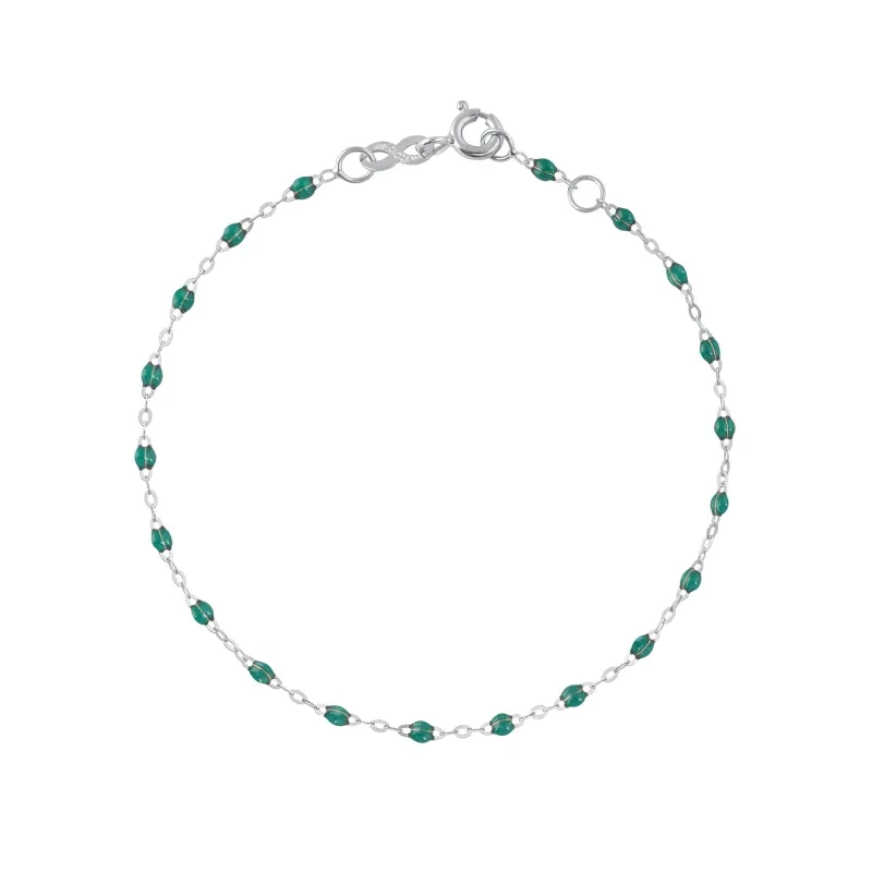 Classic Gigi Emerald bracelet, White Gold, 6.7" made by Gigi Clozeau