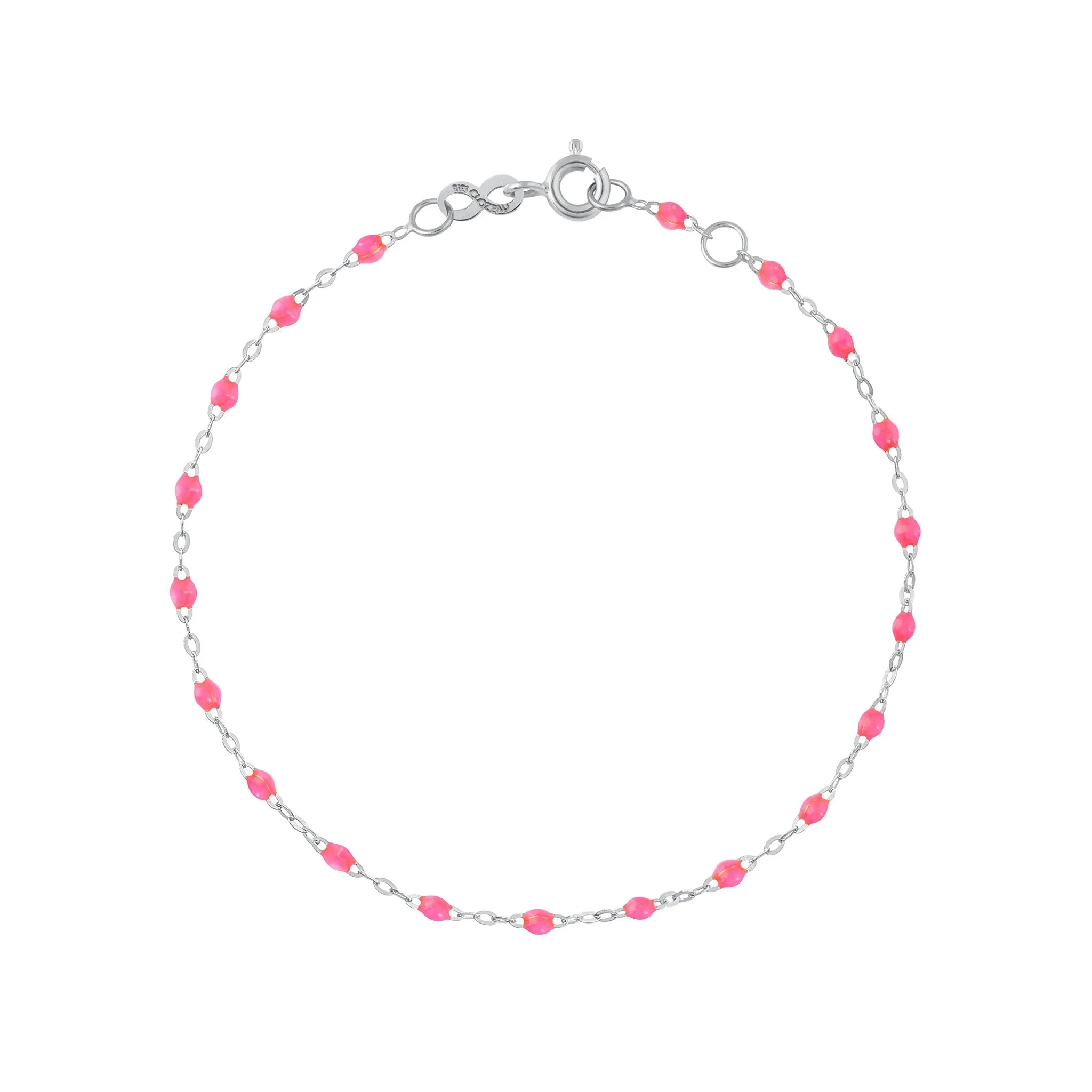 Classic Gigi Pink bracelet, White Gold, 6.7" sold by Gigi Clozeau