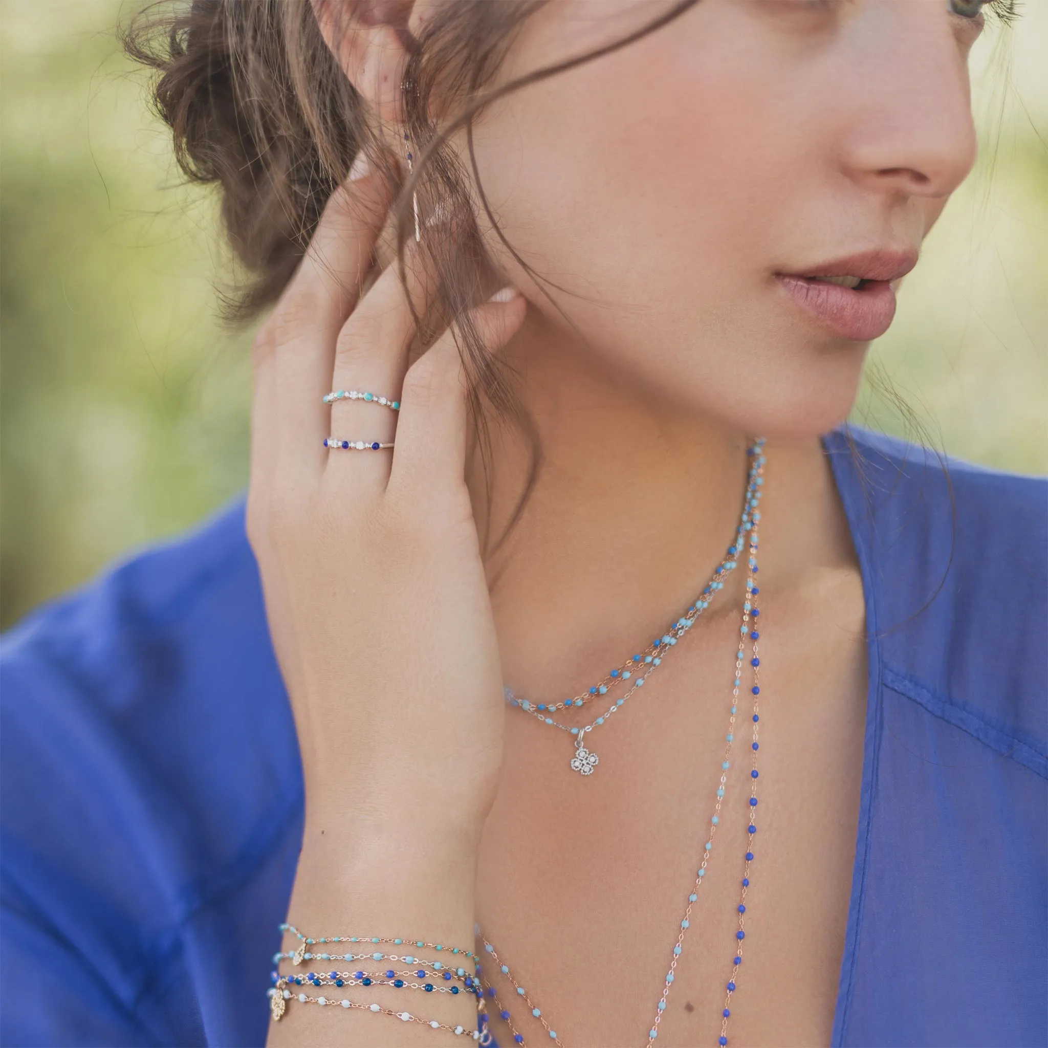 Classic Gigi Sapphire bracelet, White Gold, 6.7" sold by Gigi Clozeau product image thumbnail 2