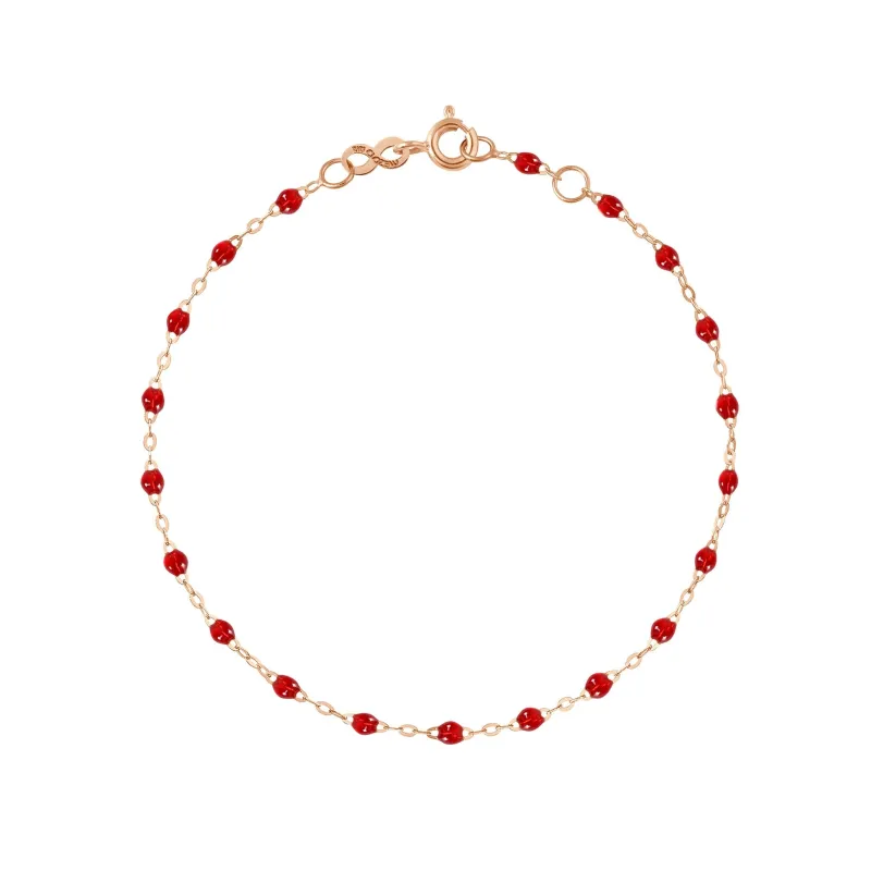 Classic Gigi Ruby bracelet, Rose Gold, 6.7" made by Gigi Clozeau