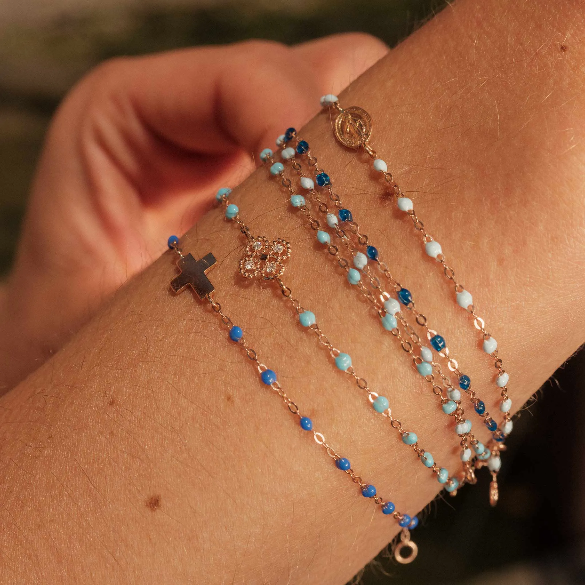Classic Gigi Sapphire bracelet, Rose Gold, 6.7" sold by Gigi Clozeau product image thumbnail 2