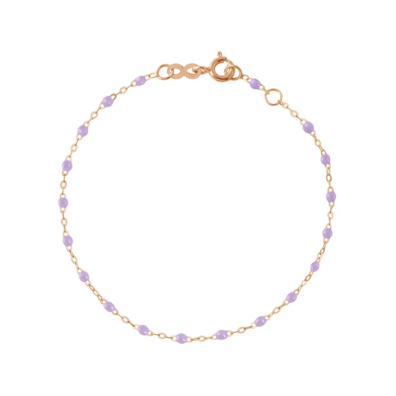 Classic Gigi Lilac bracelet, Rose Gold, 6.7" made by Gigi Clozeau