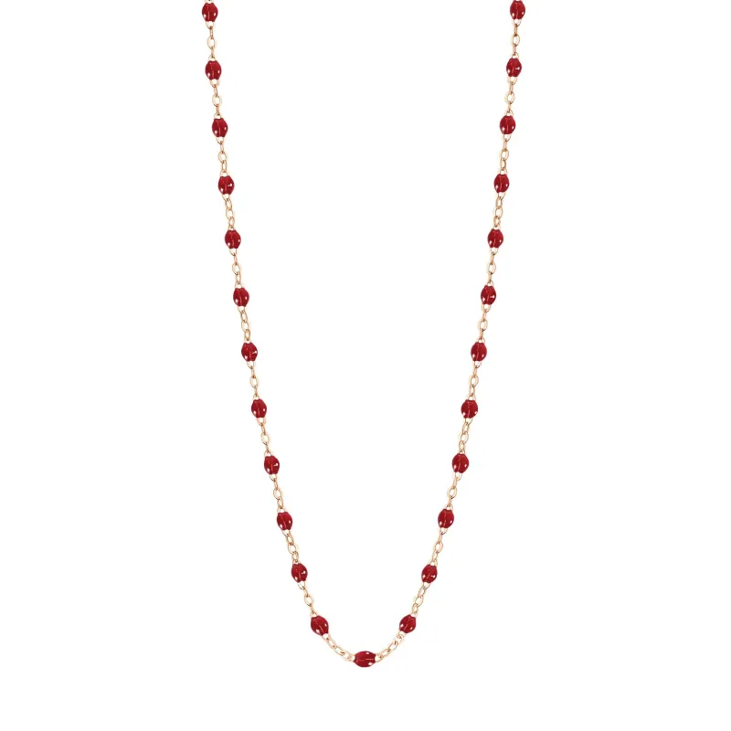 Classic Gigi Cherry necklace, Rose Gold, 17.7" made by Gigi Clozeau