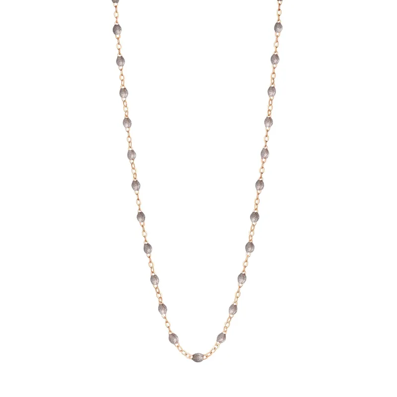 Classic Gigi Silver necklace, Rose Gold, 16.5" made by Gigi Clozeau
