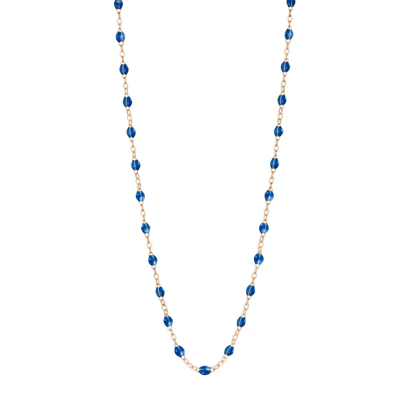 Classic Gigi Sapphire necklace, Rose Gold, 16.5" made by Gigi Clozeau