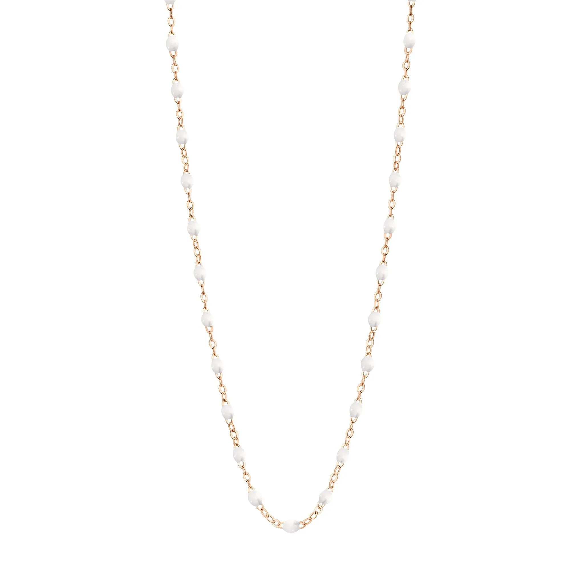 Classic Gigi White necklace, Rose Gold, 16.5" sold by Gigi Clozeau