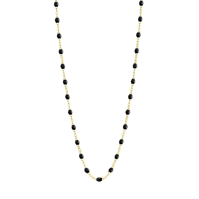 Classic Gigi Black necklace, yellow gold, 16.5" made by Gigi Clozeau