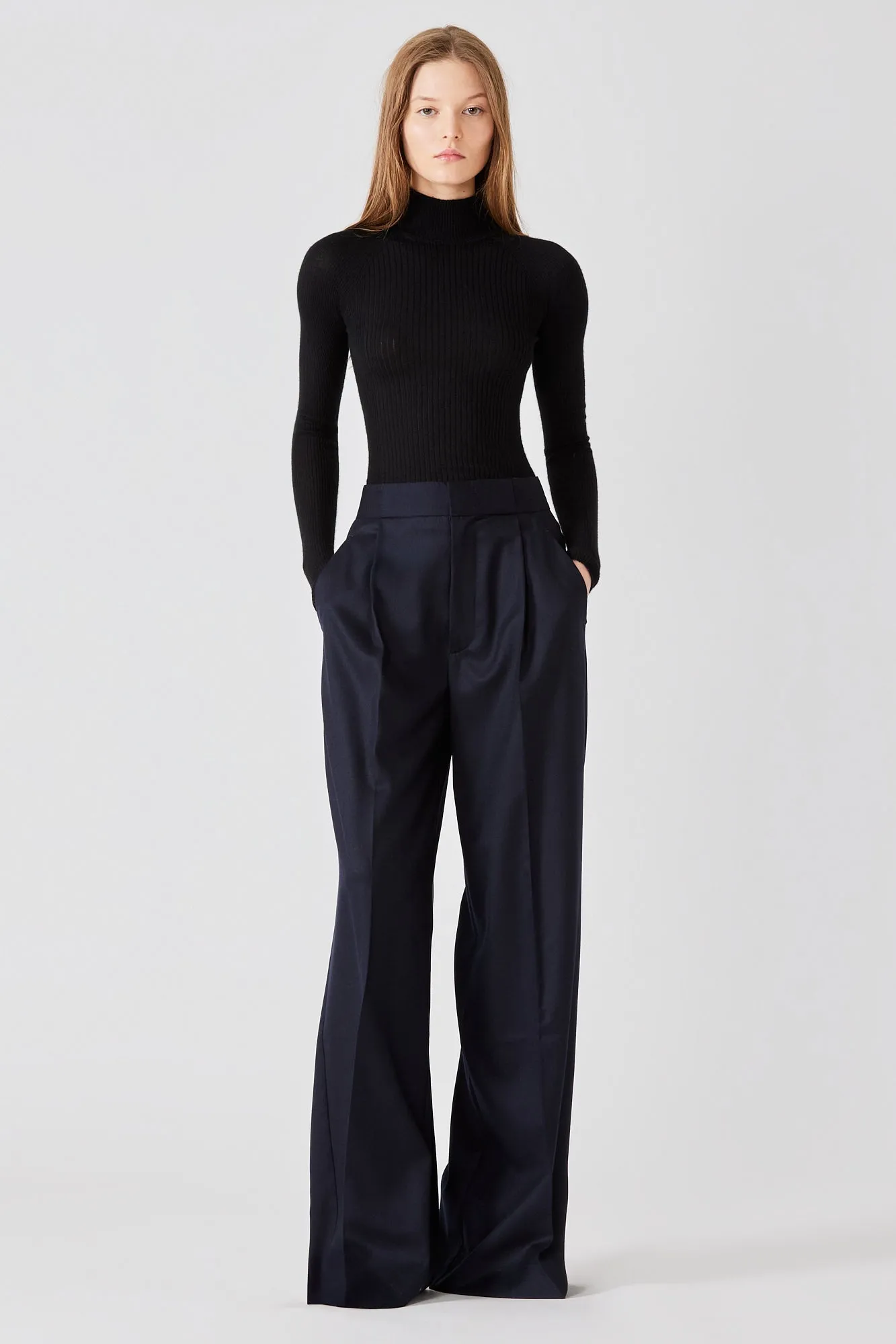 Ribbed cashmere silk lupetto sweater sold by SA SU PHI product image thumbnail 3