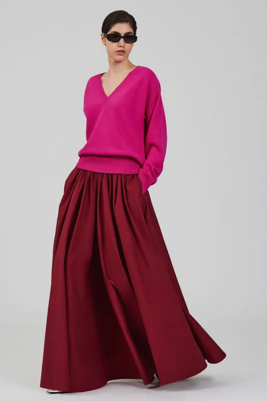 Lavinia v neck cashmere sweater made by SA SU PHI