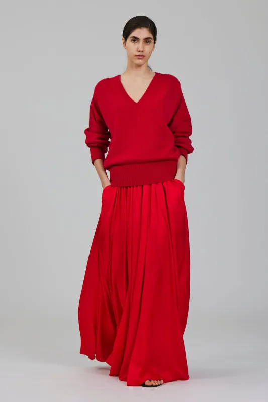 Lavinia v neck cashmere sweater made by SA SU PHI