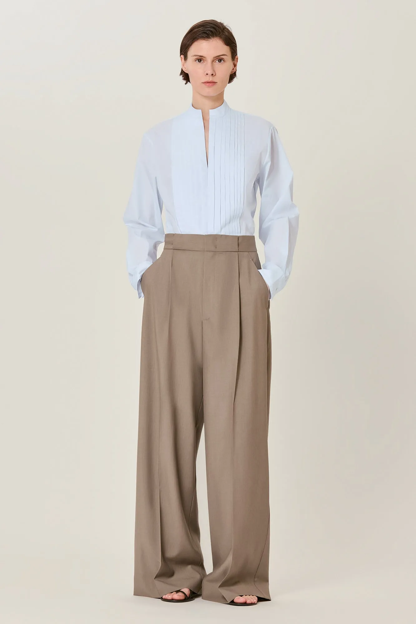Petra cotton smoking shirt sold by SA SU PHI product image thumbnail 4