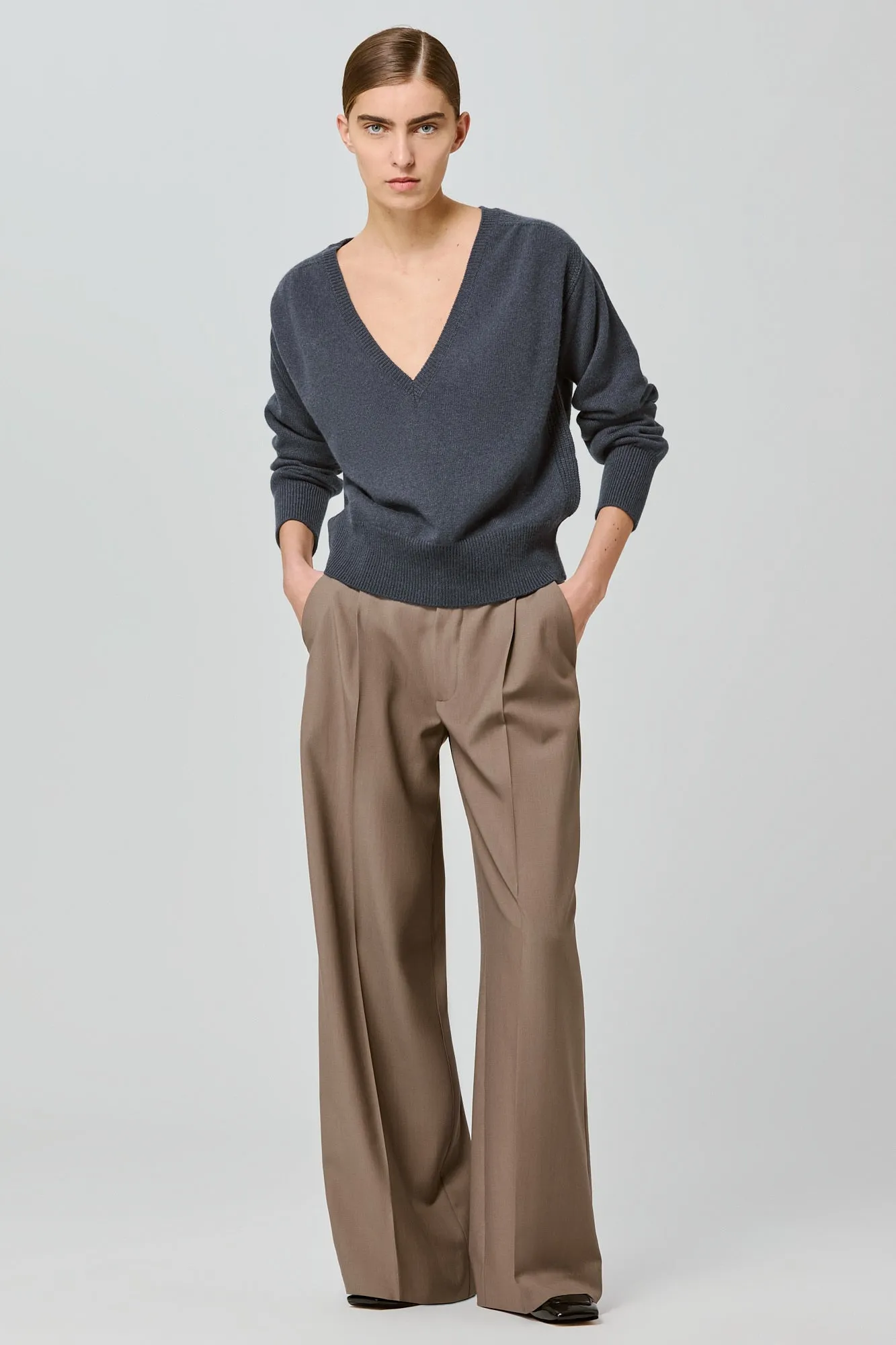 Lavinia v neck cashmere sweater sold by SA SU PHI