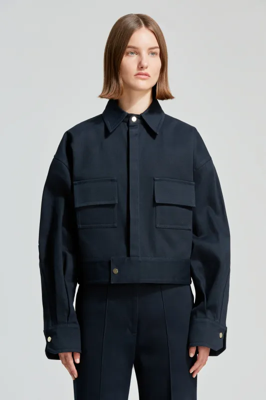 Lorenza cotton gabardine jacket made by SA SU PHI