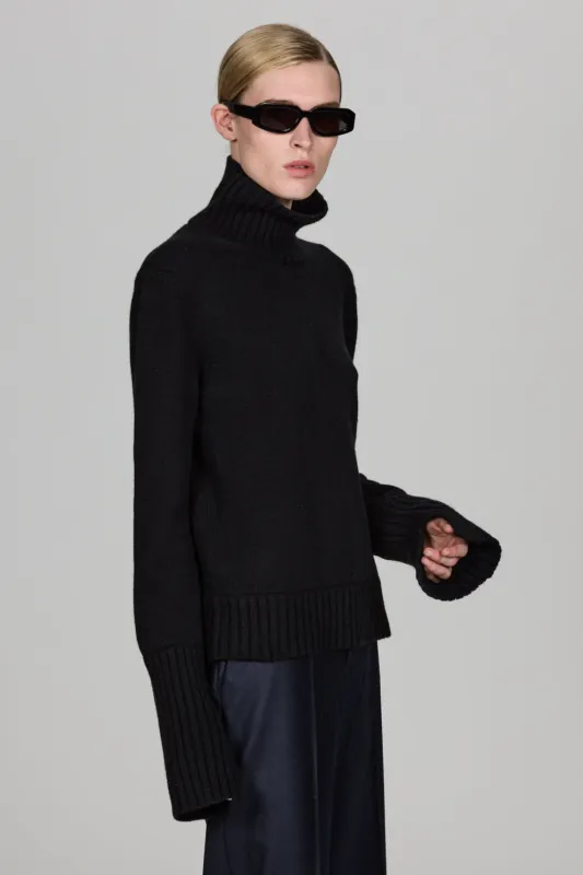 Morena High Neck Sweater made by SA SU PHI