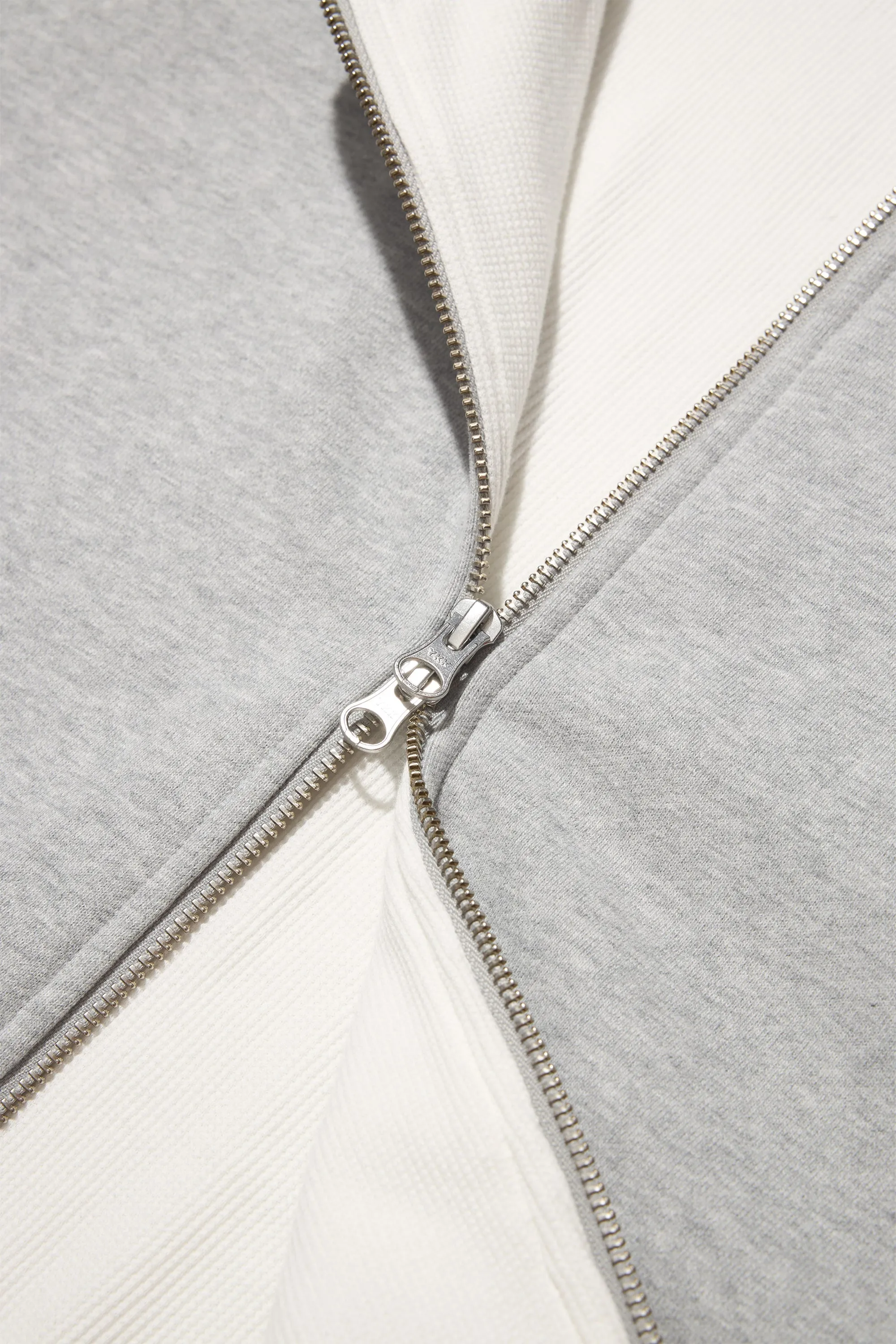 Waffle Zip Hoodie - Bleached Heather Grey sold by Adsum product image thumbnail 4
