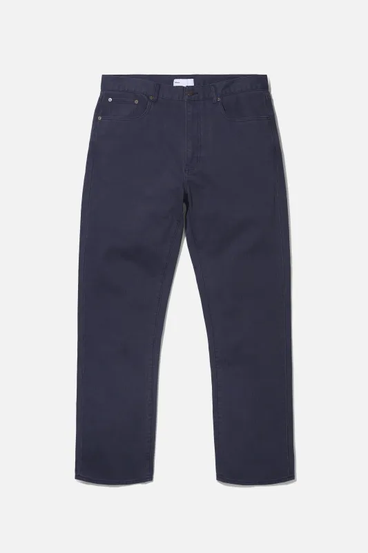 Relaxed Fit 5 Pocket - Blue Bedford Cord made by Adsum