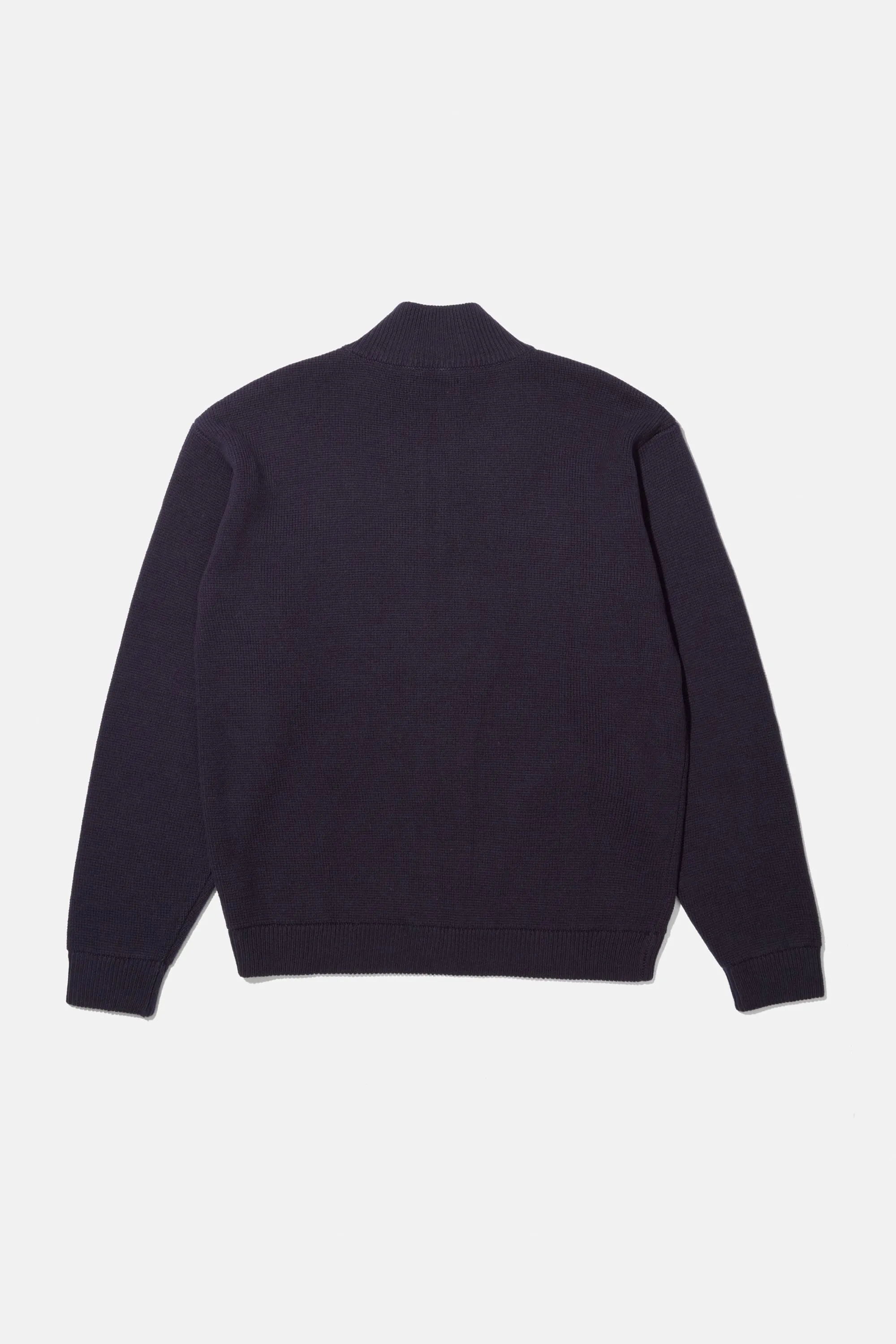 3/4 Zip Knit Pocket Sweater - Navy sold by Adsum product image thumbnail 2