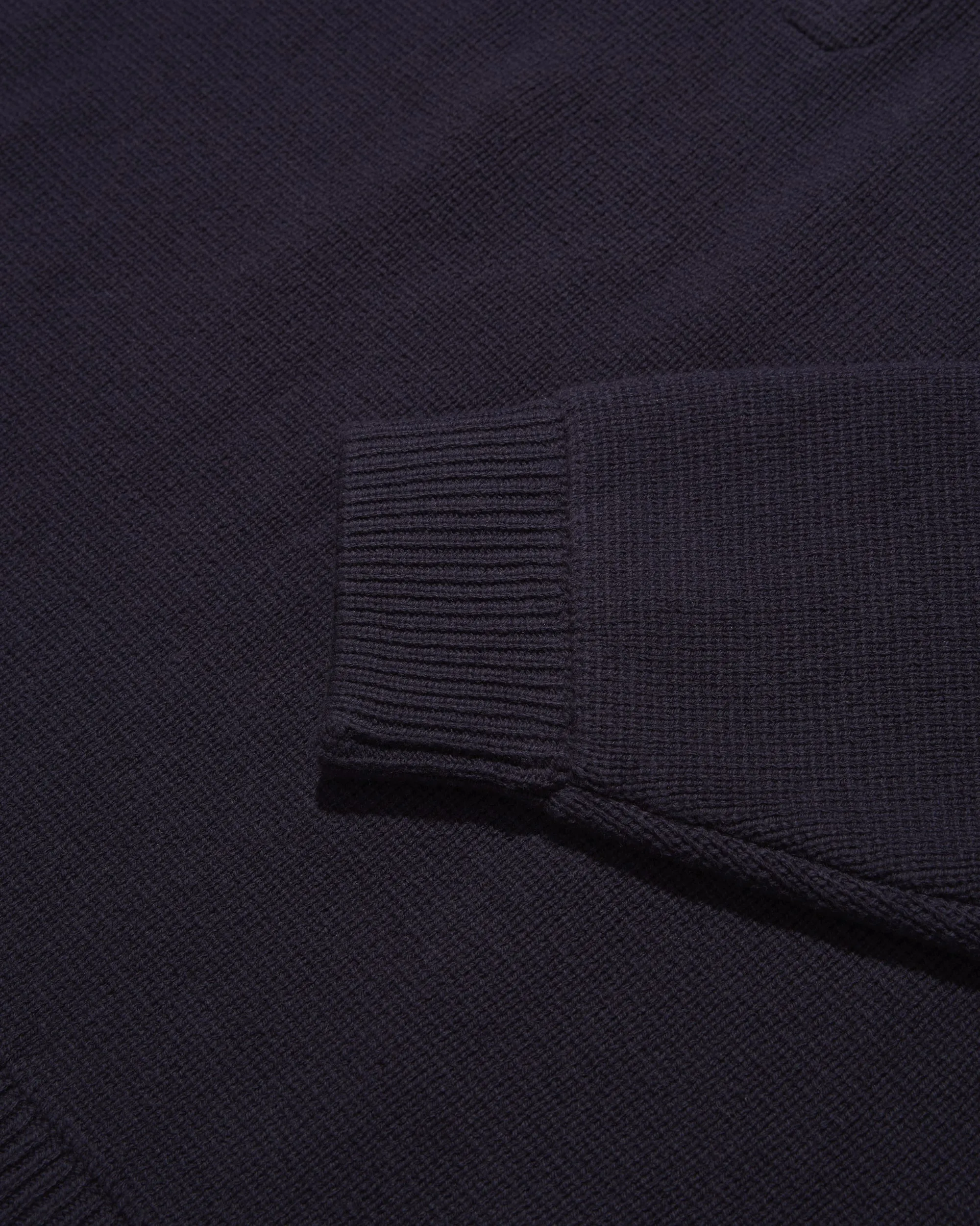 3/4 Zip Knit Pocket Sweater - Navy sold by Adsum product image thumbnail 4