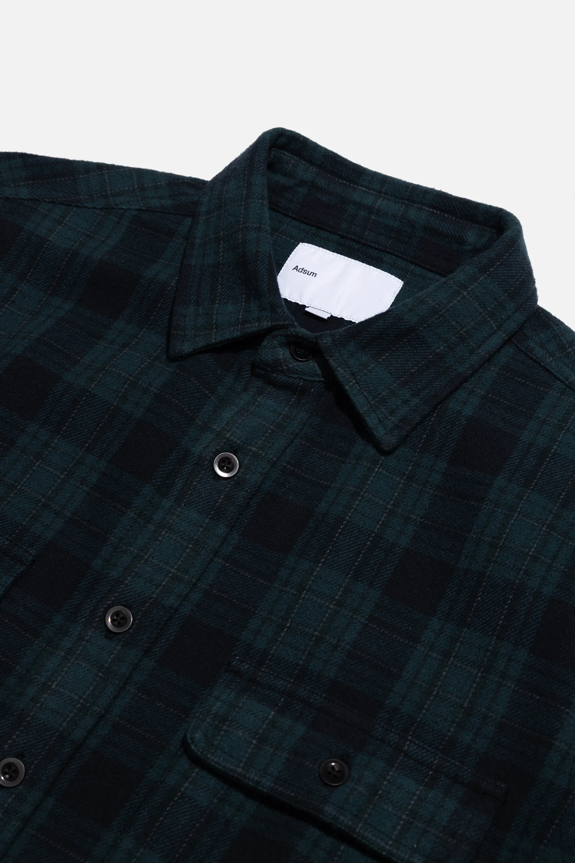 Classic Plaid Workshirt - Green Black Check sold by Adsum product image thumbnail 3