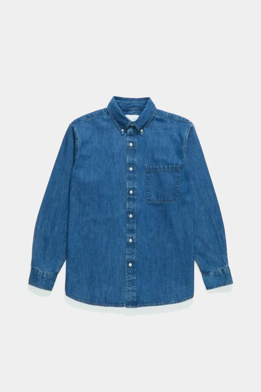 Oxford Premium Buttondown - Denim made by Adsum