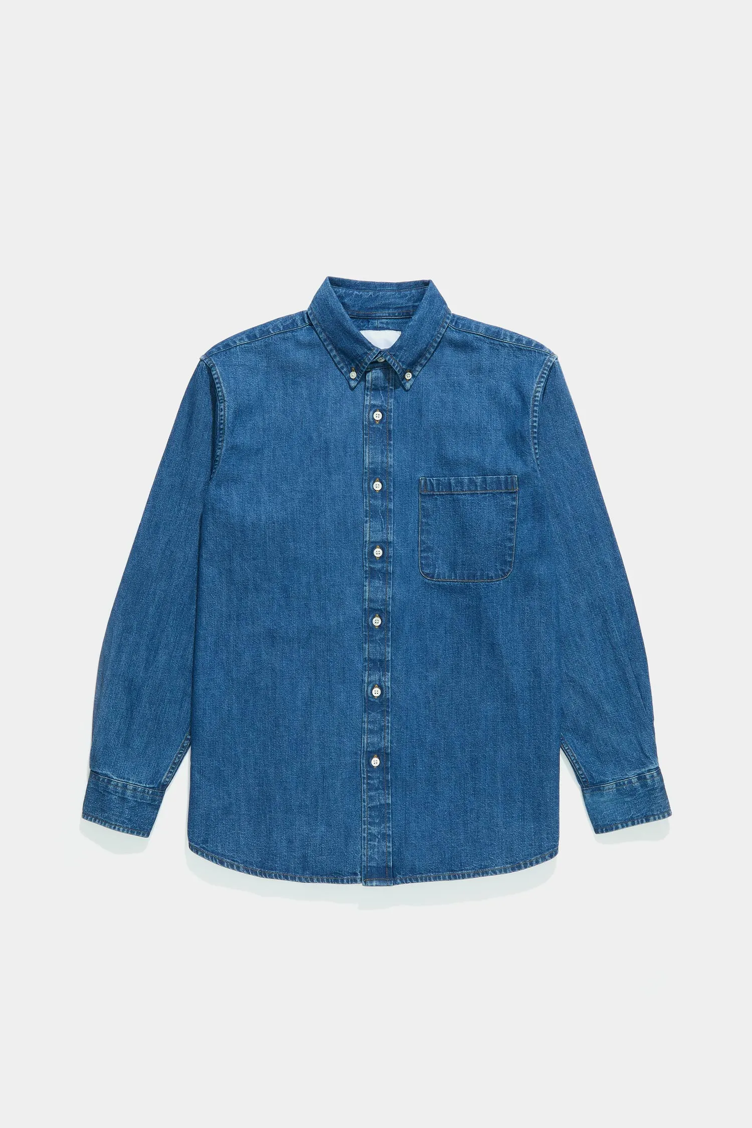 Oxford Premium Buttondown - Denim sold by Adsum
