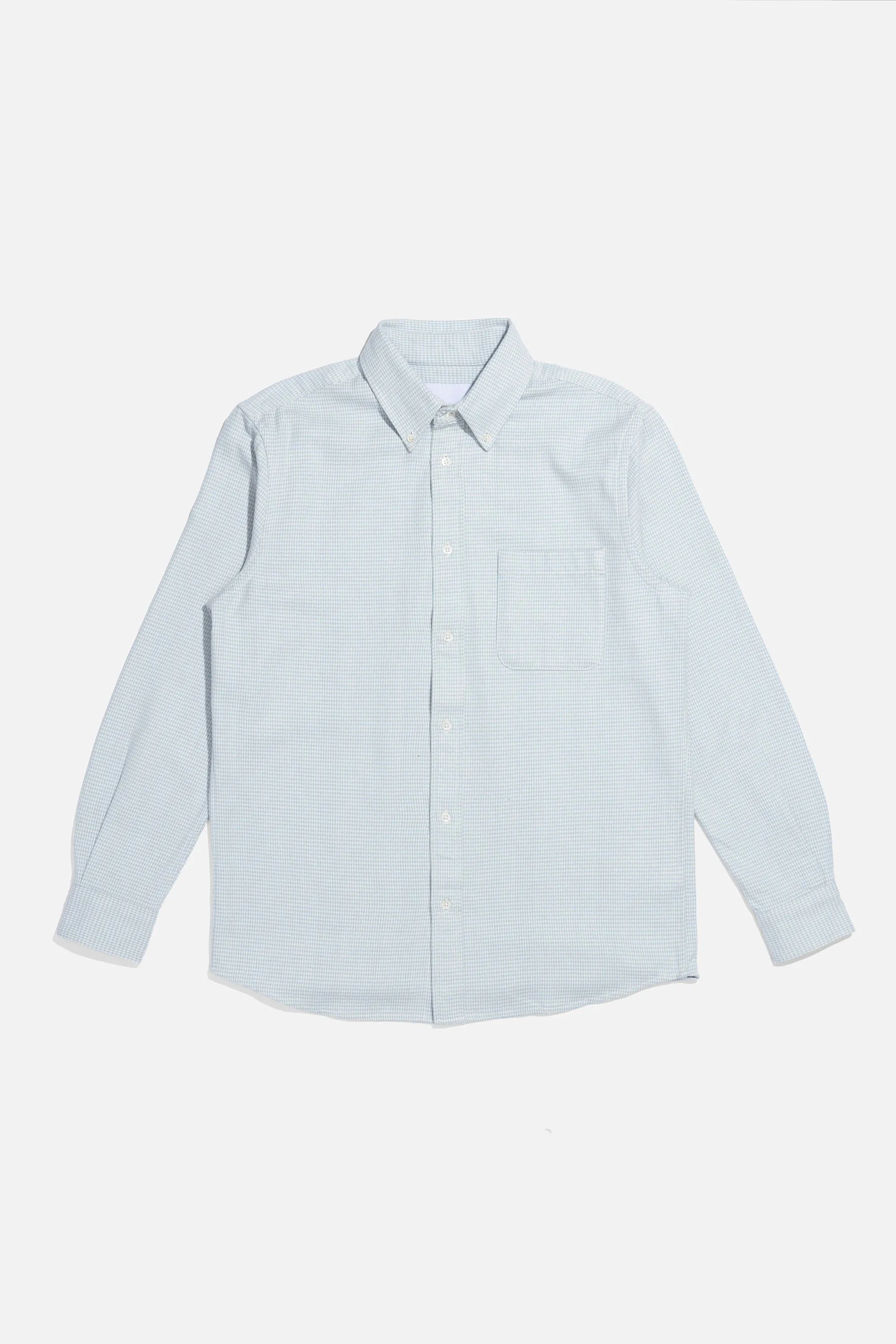 Oxford Premium Buttondown - Houndstooth White sold by Adsum NYC