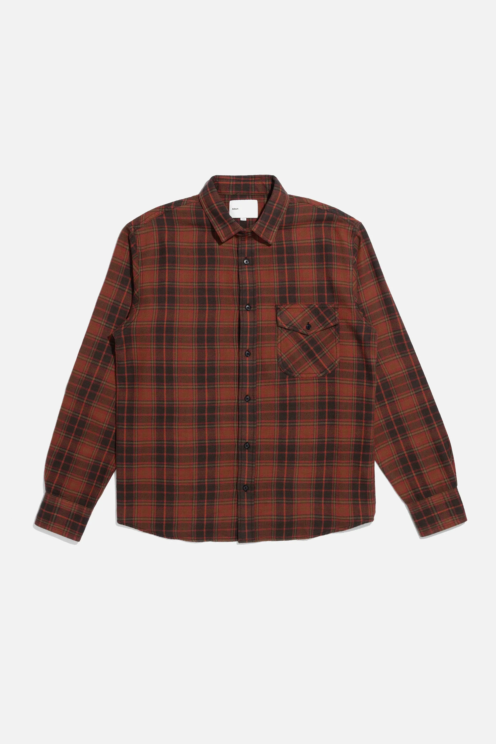 Single Pocket Workshirt - Red Black Check sold by Adsum