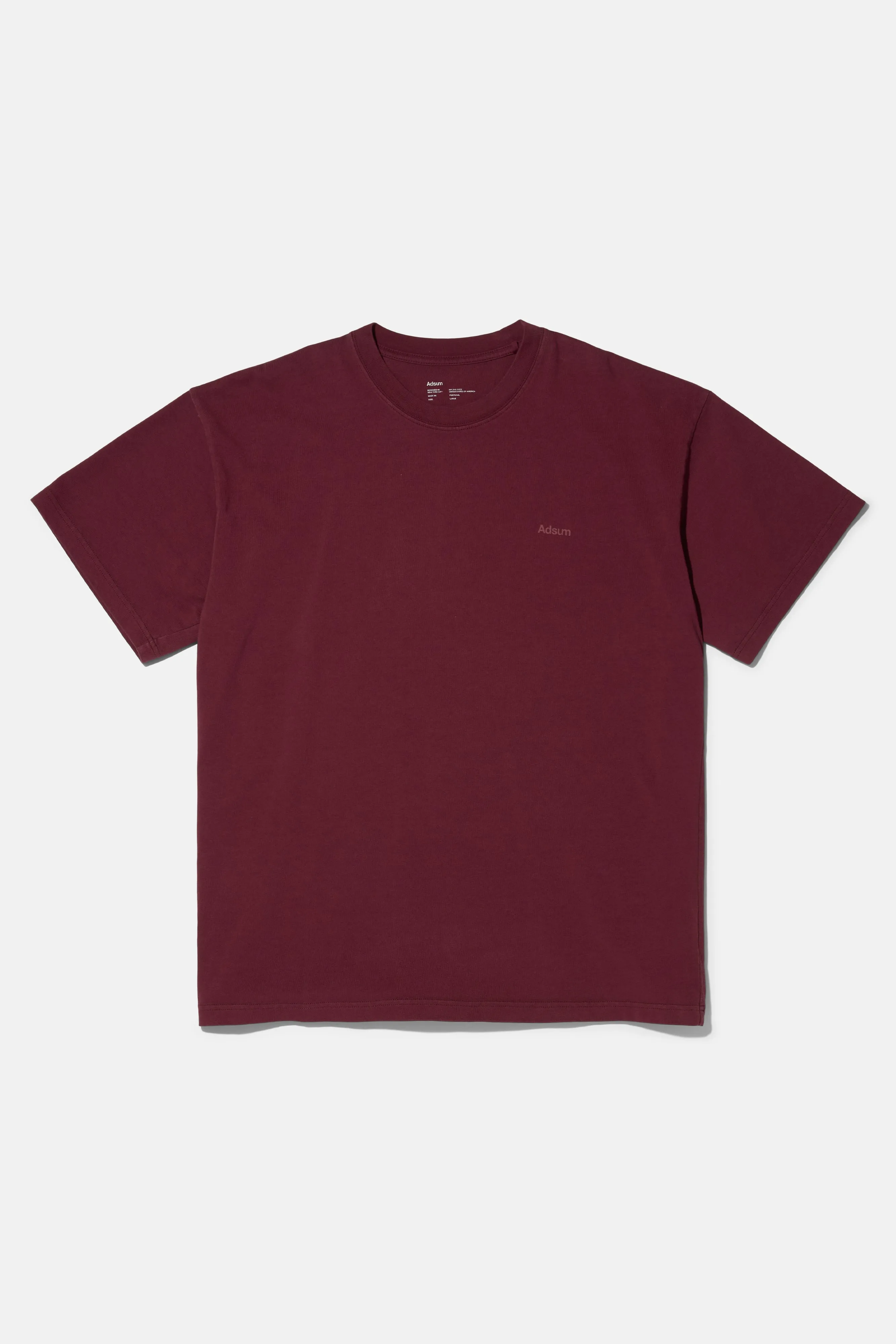 Core Tee - Burgundy sold by Adsum