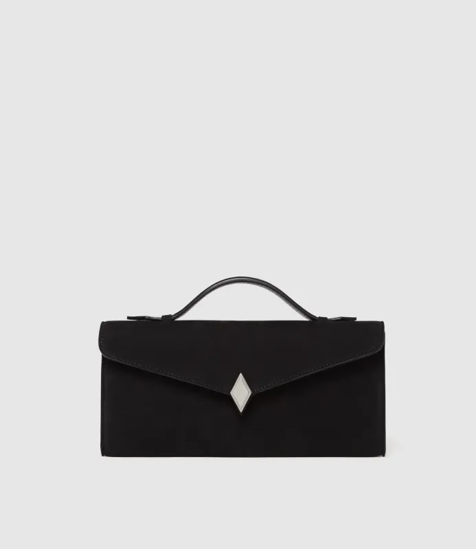 Edge Clutch Nubuck Black made by Metier