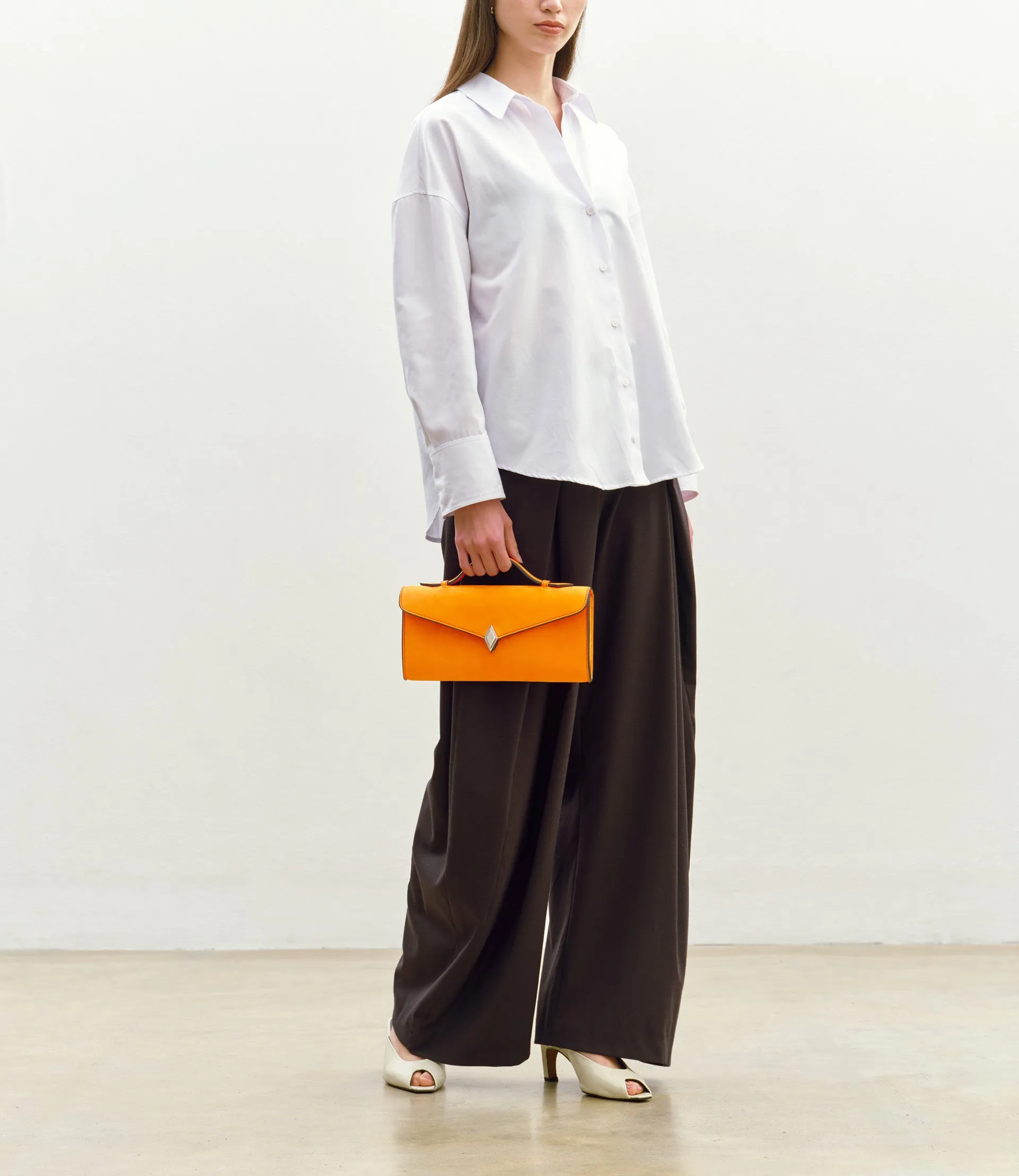 Edge Clutch Nubuck Tangerine sold by Metier product image thumbnail 4