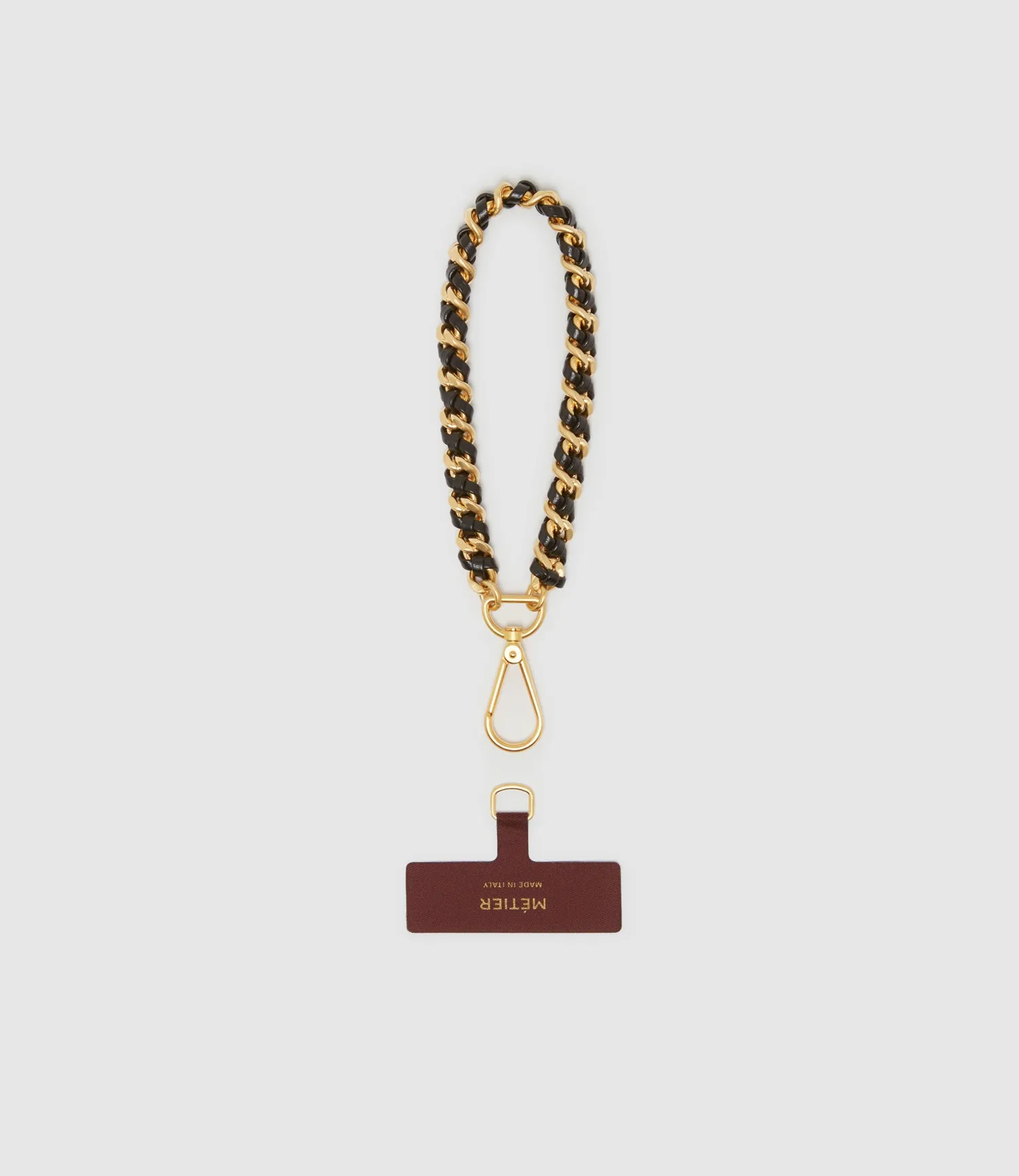Wristlet Chain Strap Elvis Black with Gold Hardware sold by Metier product image thumbnail 2