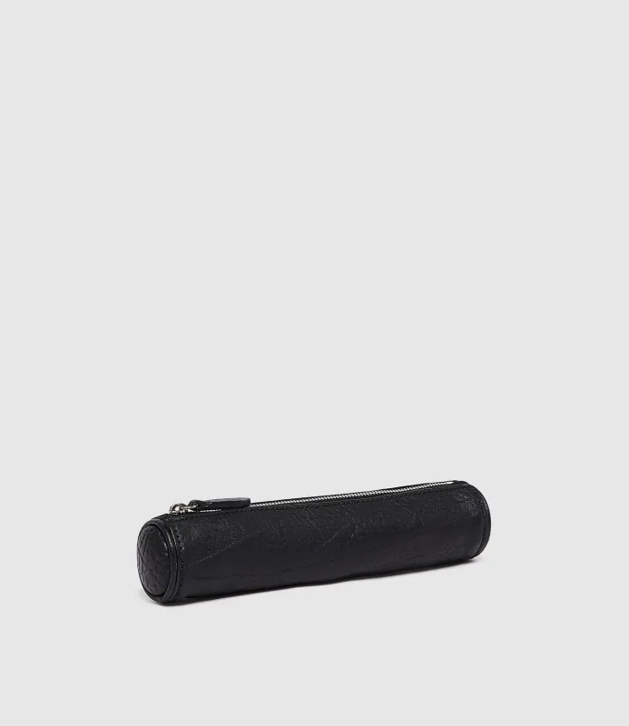 Pencil Case Full Grain Black made by Metier