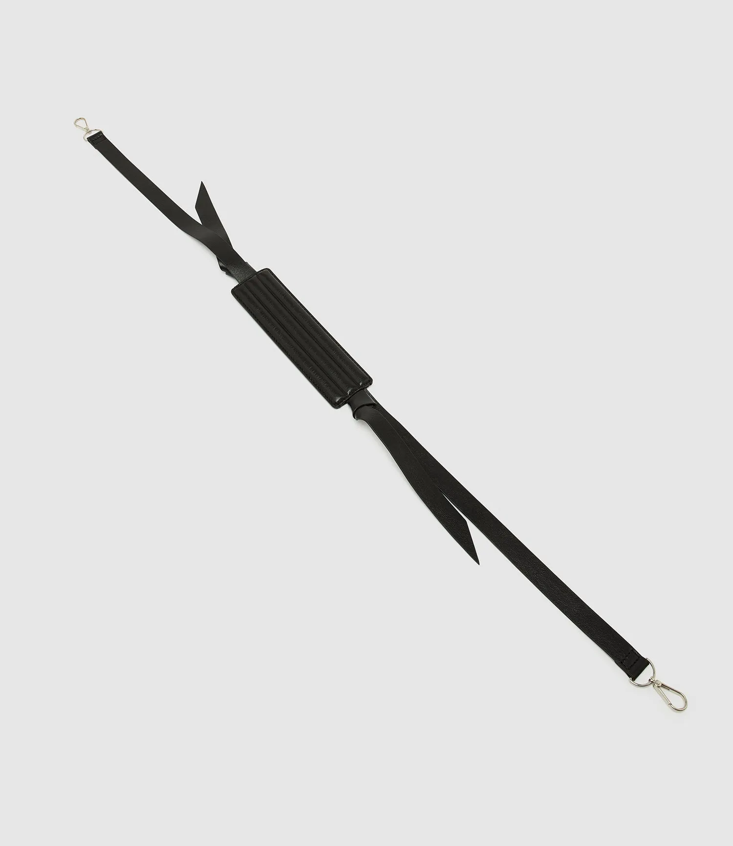Adjustable Bombé Strap Supple Calfskin Black with Silver Hardware sold by Metier product image thumbnail 3