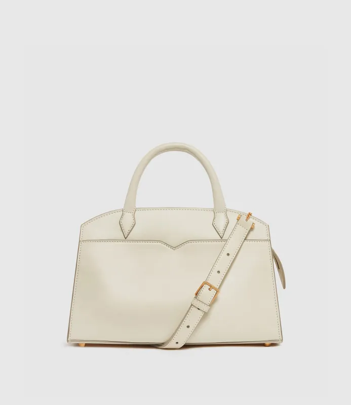 Pendulum 30 Buttery Nappa Crème with Gold Hardware made by Metier
